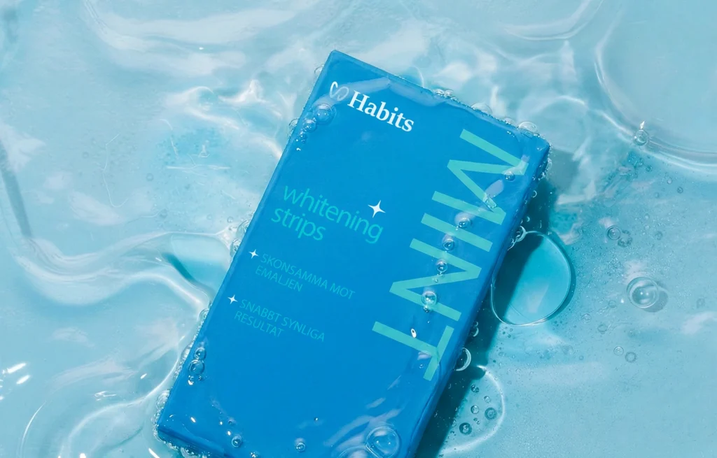 Habits Whitening Strips, förpackning i vald smak