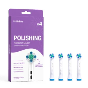 4-pack Oral-B-kompatibla tandborsthuvuden – Polishing