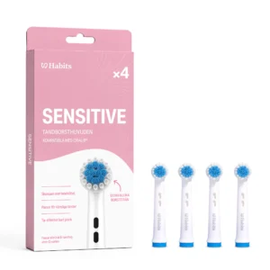 4-pack Oral-B-kompatibla tandborsthuvuden – Sensitive