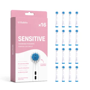 16-pack Oral-B-kompatibla tandborsthuvuden – Sensitive