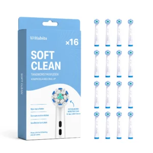 16-pack Oral-B-kompatibla tandborsthuvuden – Soft Clean