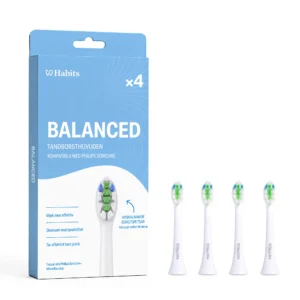 4-pack Philips Sonicare-kompatibla tandborsthuvuden – Balanced