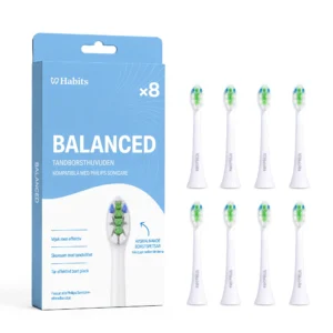 8-pack Philips Sonicare-kompatibla tandborsthuvuden – Balanced