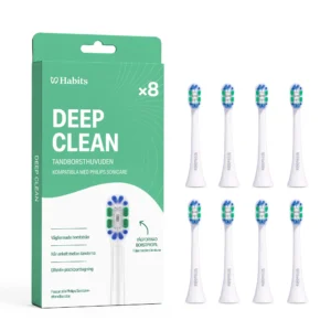 8-pack Philips Sonicare-kompatibla tandborsthuvuden – Deep Clean