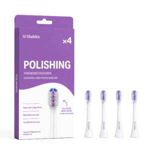 4-pack Philips Sonicare-kompatibla tandborsthuvuden – Polishing
