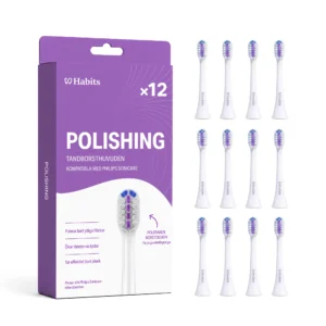 12-pack Philips Sonicare-kompatibla tandborsthuvuden – Polishing